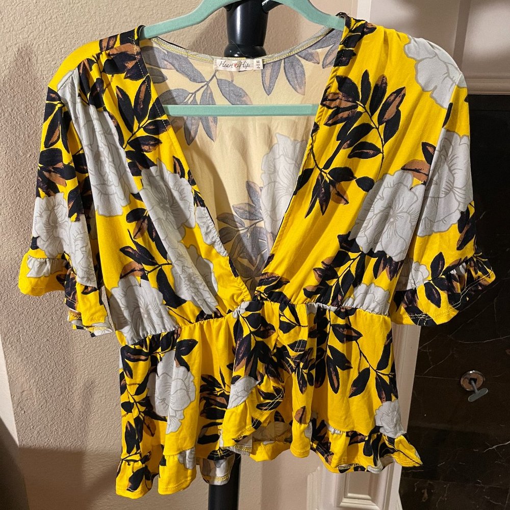 Floral Short Sleeve Top